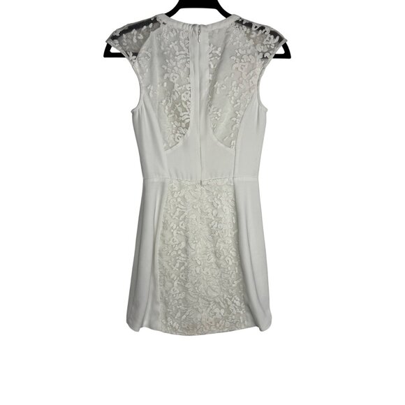 Cameo‎ White Embroidered Dress XS Bridal Engagement Rehearsal Dinner Dress - Picture 6 of 11